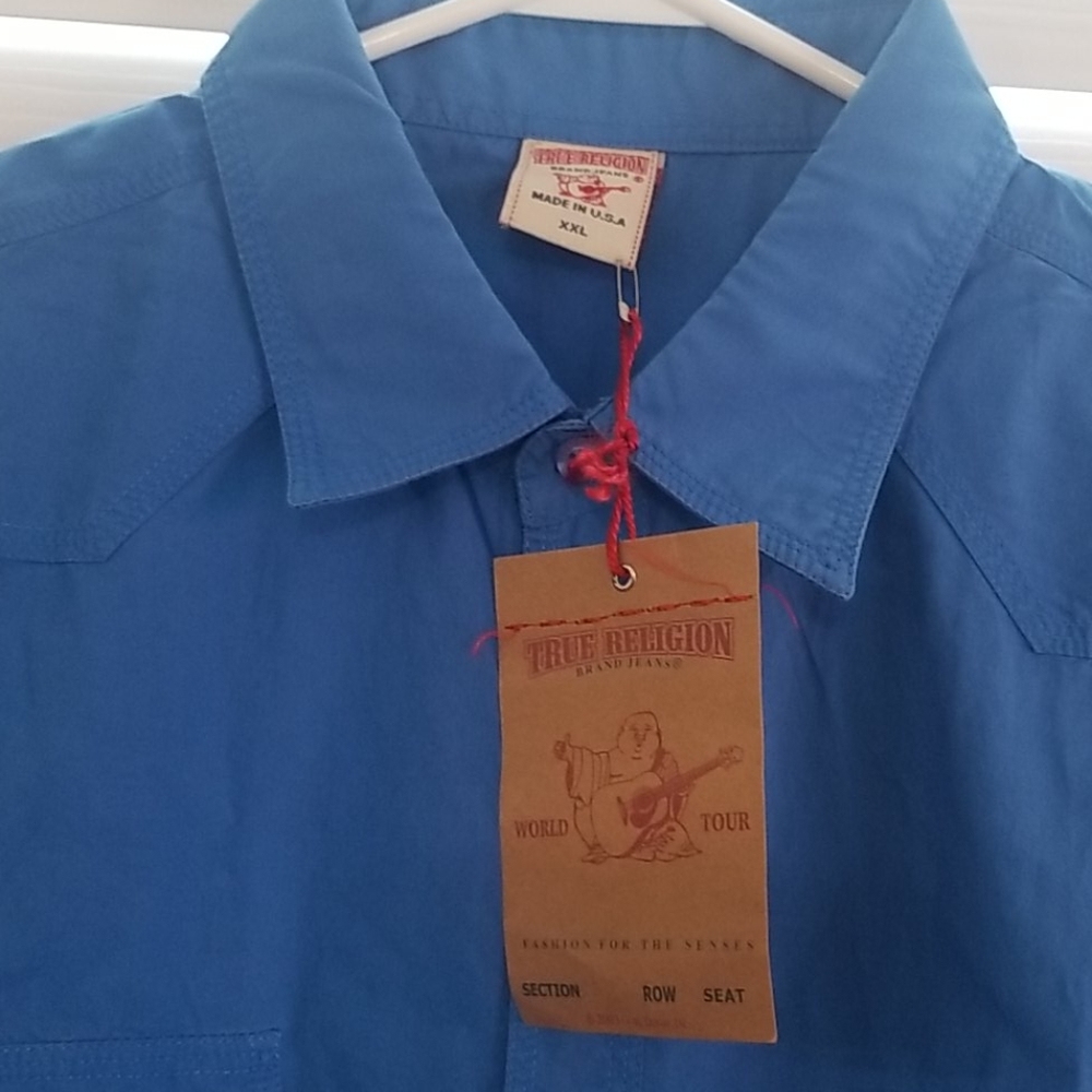 True Religion button up buddha logo shirt - Picture 4 of 5